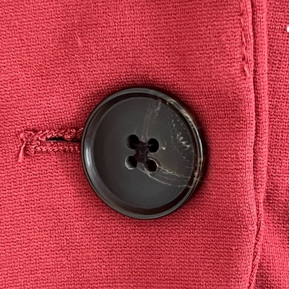 Philosophy Deep Red Womens Blazer 8 Stretch Single Breast Business Casual Preppy - Picture 3 of 10